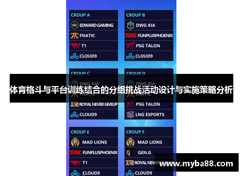 体育格斗与平台训练结合的分组挑战活动设计与实施策略分析